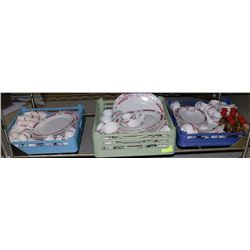 3 DISH TRAYS CHINESE DISHES