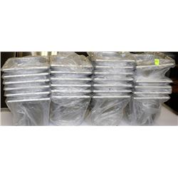 LOT OF 24 FOURTH SIZE 6" DEEP INSERTS - NO LIDS