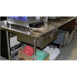 STAINLESS STEEL 8' HEAVY DUTY PREP TABLE