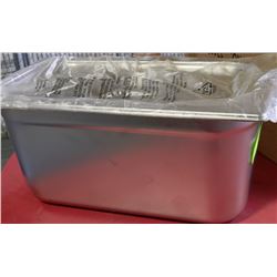 S/S FOOD INSERT THIRD SIZE 6" DEEP WITH LID