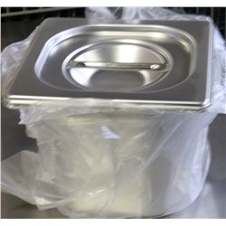 S/S FOOD INSERT FOURTH  SIZE 6" DEEP WITH LID
