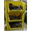 Image 1 : 3 BINS OF SILVERWARE INCL SPOONS, KNIVES,FORKS