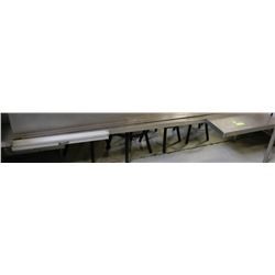 7' STAINLESS STEEL OVERSHELF