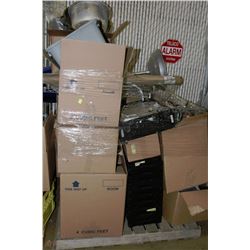 PALLET OF RESTAURANT ITEMS INCLUDING UTENSILS,