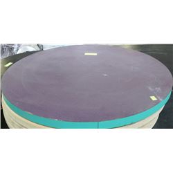 LOT OF FOUR ROUND TABLE TOPS