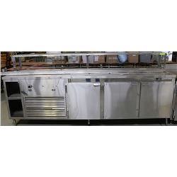 WARMER/COOLER COMBO UNIT WITH GLASSTOP - 9' X 3'