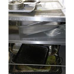 LOT OF SILVER PLATED TRAYS ETC.