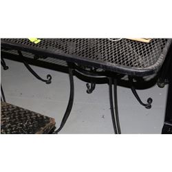 WROUGHT IRON PATIO TABLE