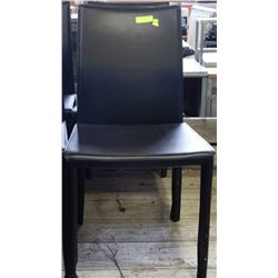 BLACK VINYL DINING CHAIR