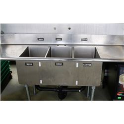 S/S TRIPLE SINK
