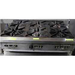 6 BURNER GAS COUNTERTOP STOVE