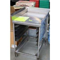 S/S BAKER RACK ON WHEELS