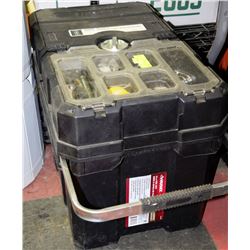BLACK ROLLING HUSKY TOOLBOX, TOP &