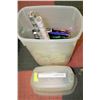 Image 1 : RUBBERMAID ROLL WRAP BIN WITH OVER 300 PCS WITH