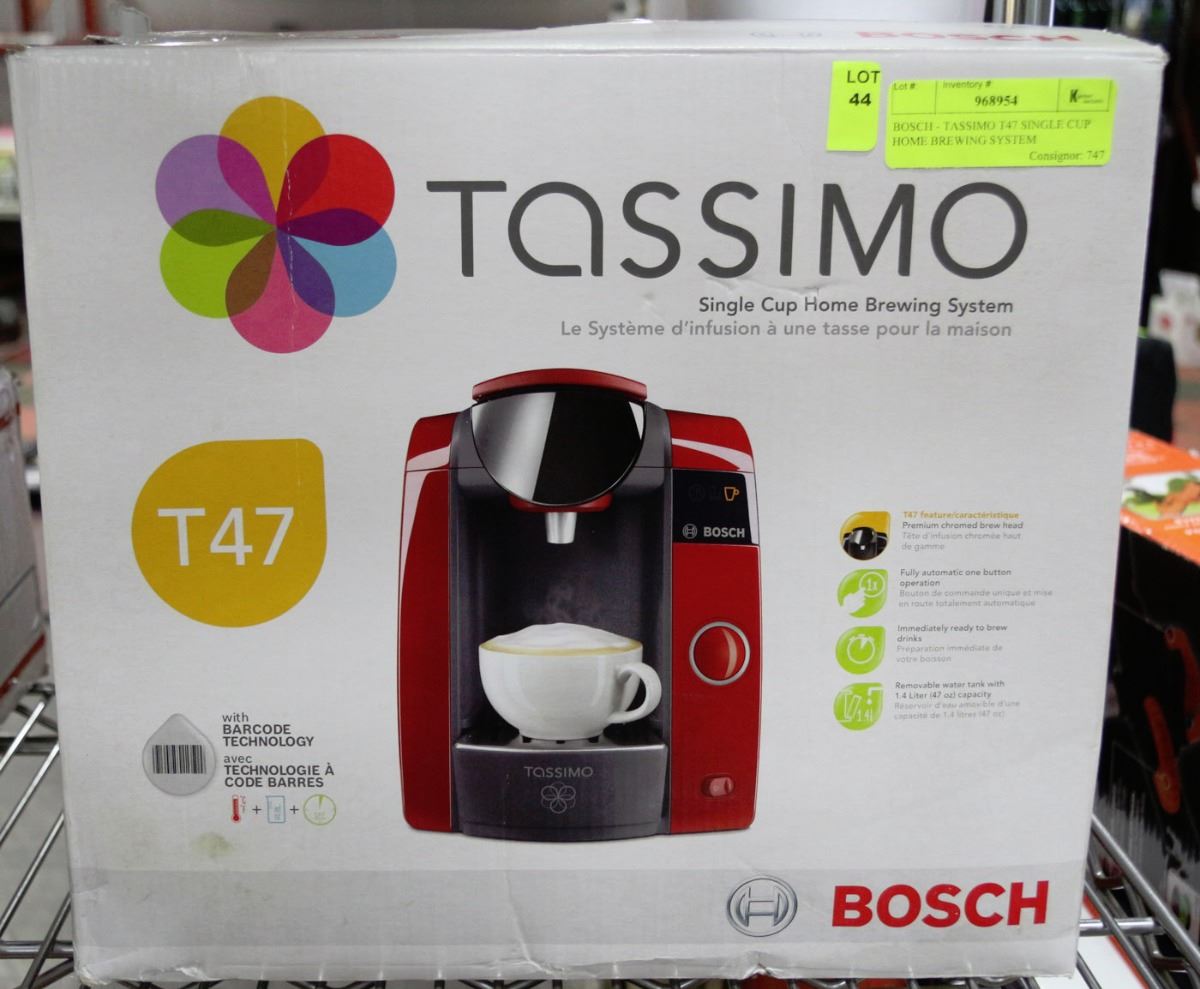 BOSCH TASSIMO T47 SINGLE CUP HOME BREWING SYSTEM
