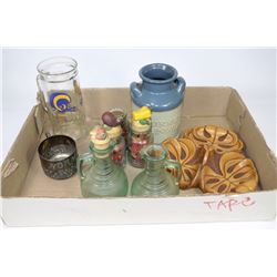 FLAT WITH ASSORTED OIL/VINEGAR SET AND MORE