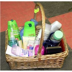 BASKET W/NEW PRODUCTS - SKIN CARE,