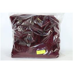 RED PLUSH VELOUR THROW BLANKET