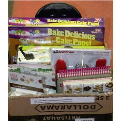 NEW BAKING ITEMS INCL. CAKE POP PANS/PRESSES,