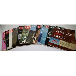 BOX OF VINTAGE JFK MAGAZINES