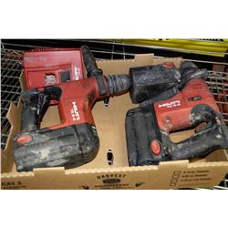 PAIR OF HILTI TE 6-A CORDLESS HAMMER DRILLS