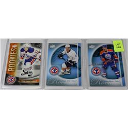 OILERS ROOKIE CARDS X3