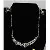 Image 1 : CLEAR RHINESTONE NECKLACE & EARRING SET
