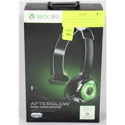 XBOX 360 -AFTERGLOW WIRED COMMUNICATOR - BLK/GREEN