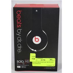 REPLICA BEATS BY DR. DRE BLACK HEADPHONES