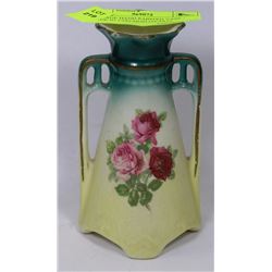 VINTAGE HAND PAINTED VASE - MADE IN CZECHOSLOVAKIA