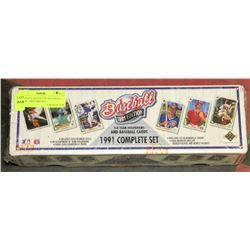 COMPLETE SET OF 1991 BASEBALL CARDS - 800 CARD SET