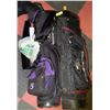 Image 1 : LOT OF 2 GOLF BAGS WITH UMBRELLA  & SOME