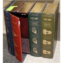 FAUX VINTAGE LOOK LIBRARY BOOK STORAGE BOX