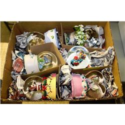 BOX OF 6 MUSICAL WATER GLOBES INCLUDING
