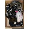 Image 1 : BOX WITH CHILDRENS/YOUTH HELMETS,TRAINING WHEELS