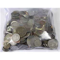 LARGE BAG OF WORLD COINS FROM ESTATE