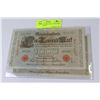Image 1 : GERMAN 1910 RED SEAL 1,000 MARK BANKNOTES X2