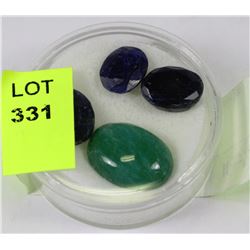 #30-NATURAL SAPPHIRE AND EMERALD 44TCW (4PCS)