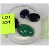 Image 1 : #30-NATURAL SAPPHIRE AND EMERALD 44TCW (4PCS)