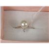 Image 1 : #15-925 SILVER FRESH WATER PEARL RING SIZE 6