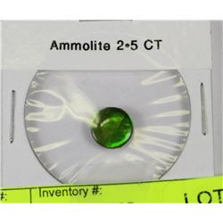 GENUINE 2.5CT ALBERTA AMMOLITE GEMSTONE BRILLIANT