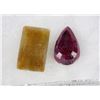Image 1 : #26-NATURAL RUBY & YELLOW SAPPHIRE 81.5CT