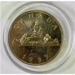 1937 CANADIAN ONE DOLLAR COIN