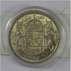 1950 CANADIAN HALF DOLLAR COIN