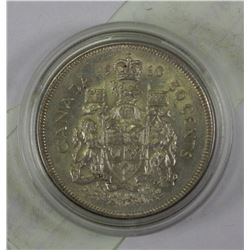 1960 CANADIAN HALF DOLLAR COIN