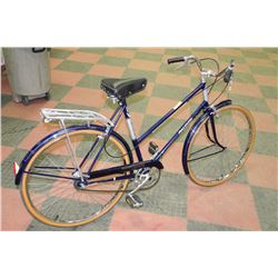 VINTAGE RALEIGH LADIES 3 SPEED CRUISER BIKE