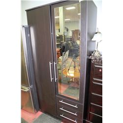 6.5'HIGHX39" WOOD WARDROBE