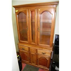 CHINA CABINET WITH HUTCH