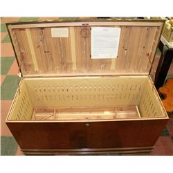 CEDAR LINED CHEST WITH RED SEAL MOTH INSURANCE