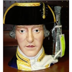 ADMIRAL LORD HOOD PORCELAIN JUG